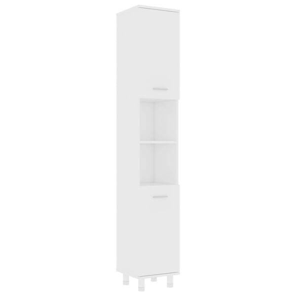 vidaXL Dulap de baie, alb, 30x30x179 cm, lemn prelucrat