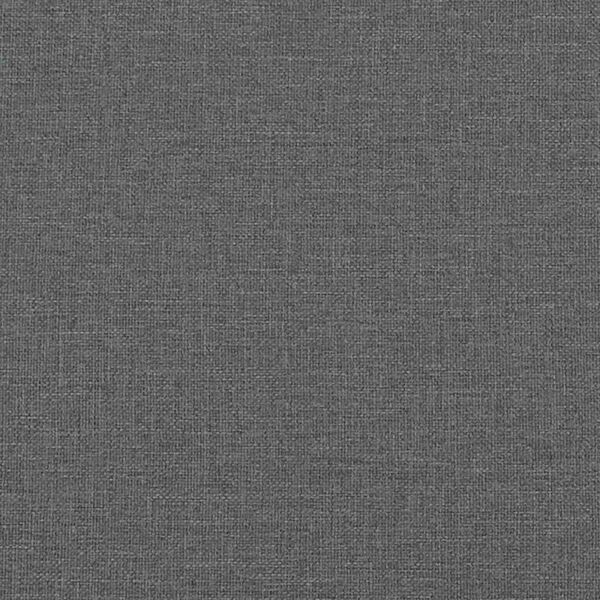 vidaXL Cadru de pat otoman cu saltele Gri închis 80x200cm țesătură
