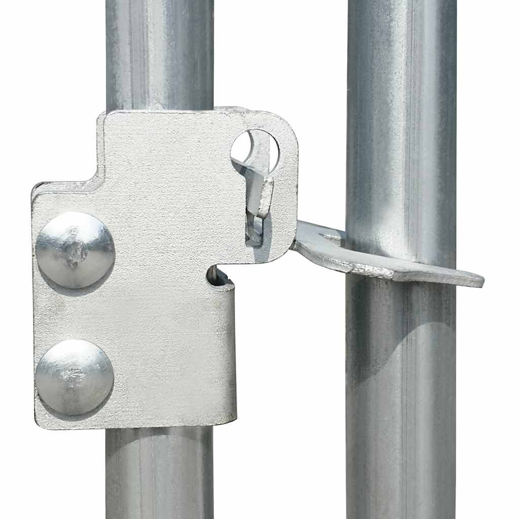 vidaXL Padoc de exterior pentru câini, 6 x 6 x 1 m, oțel galvanizat