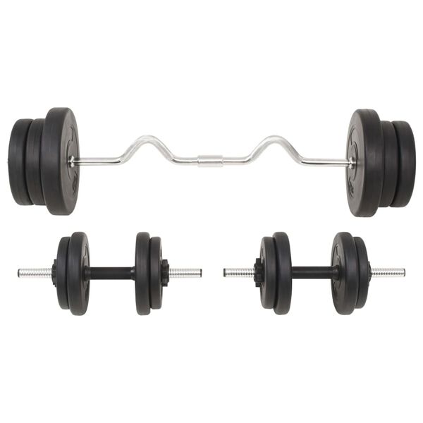 vidaXL Set de haltere și gantere, 60 kg