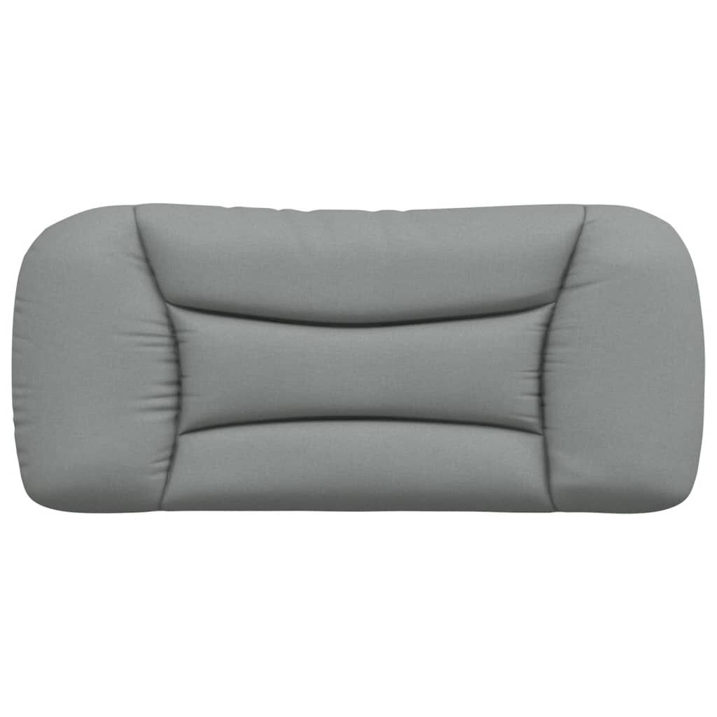 vidaXL Pernă tăblie de pat, gri deschis, 80 cm, material textil