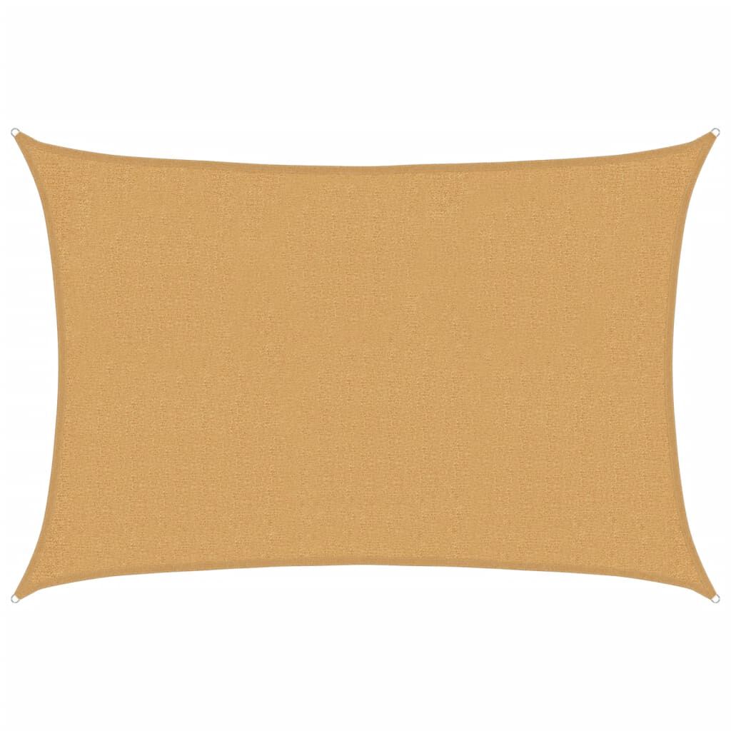 vidaXL Pânză parasolar, nisipiu dreptunghiular 2x2,5 m, HDPE, 160 g/m²