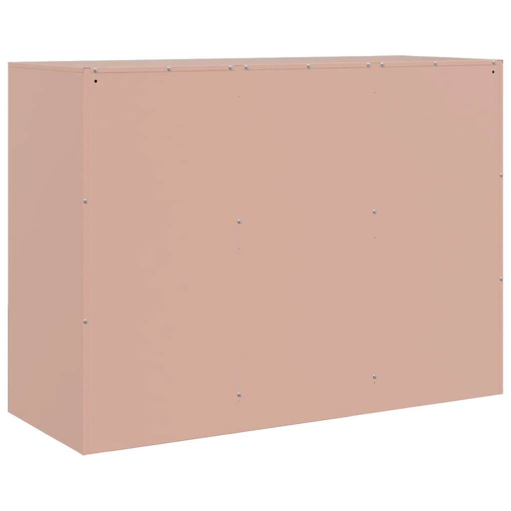 vidaXL Dulap, roz, 99x39x73 cm, oțel