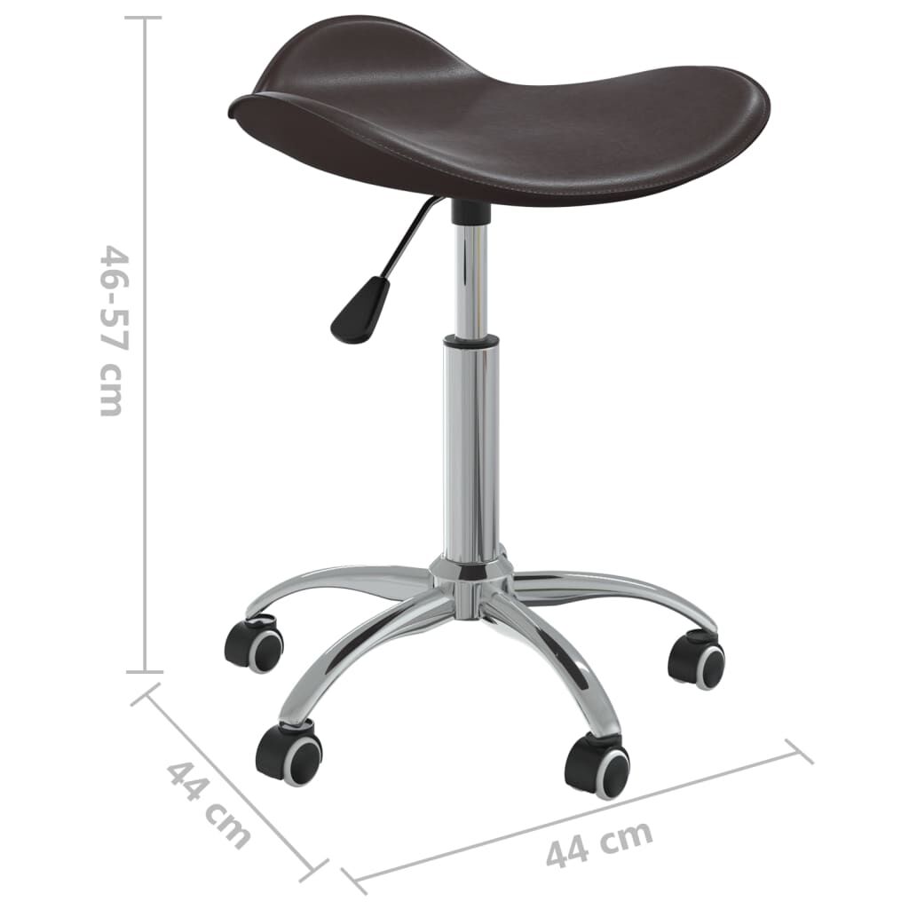 vidaXL Scaun pentru salon spa, maro, piele ecologică