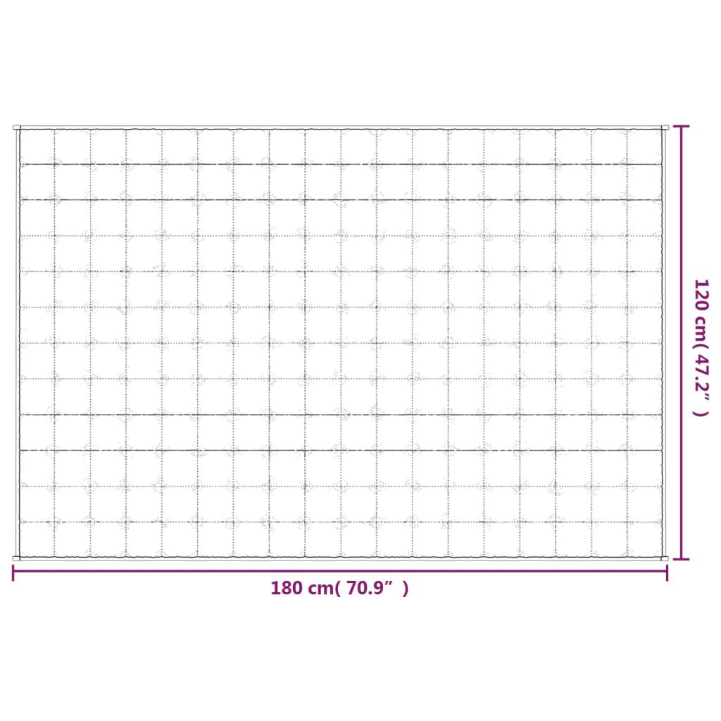 vidaXL Pătură cu greutăți, albastru, 120x180 cm, 9 kg, material textil
