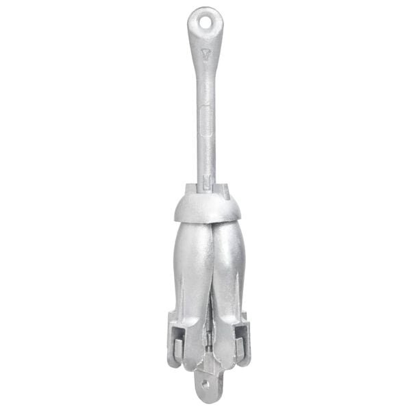 vidaXL Ancoră pliabilă cu funie, 8 kg, fontă galvanizată la cald