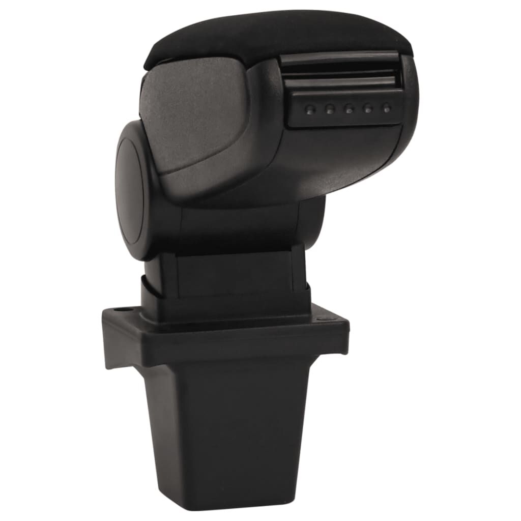 vidaXL Cotieră auto, negru, 14x33x(32-48,5) cm ABS