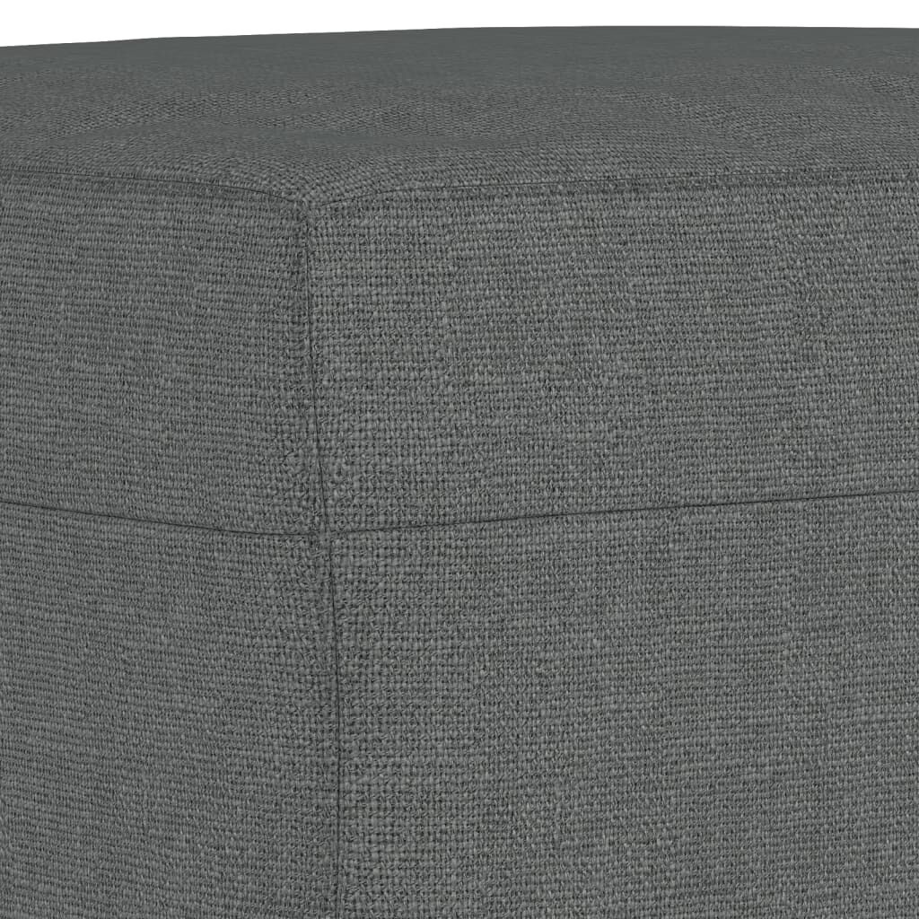 vidaXL Taburet, gri închis, 60x50x41 cm, material textil