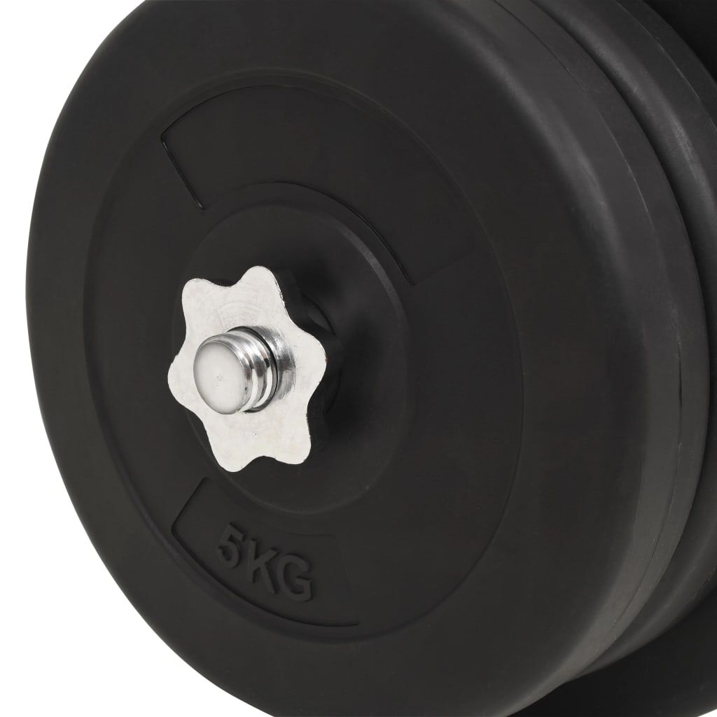 vidaXL Set de haltere și gantere, 60 kg