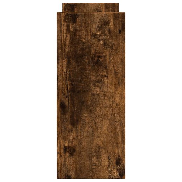 vidaXL Organizator birou, stejar fumuriu, 40x17x41 cm, lemn prelucrat