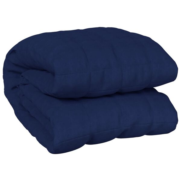vidaXL Pătură cu greutăți, albastru, 120x180 cm, 9 kg, material textil