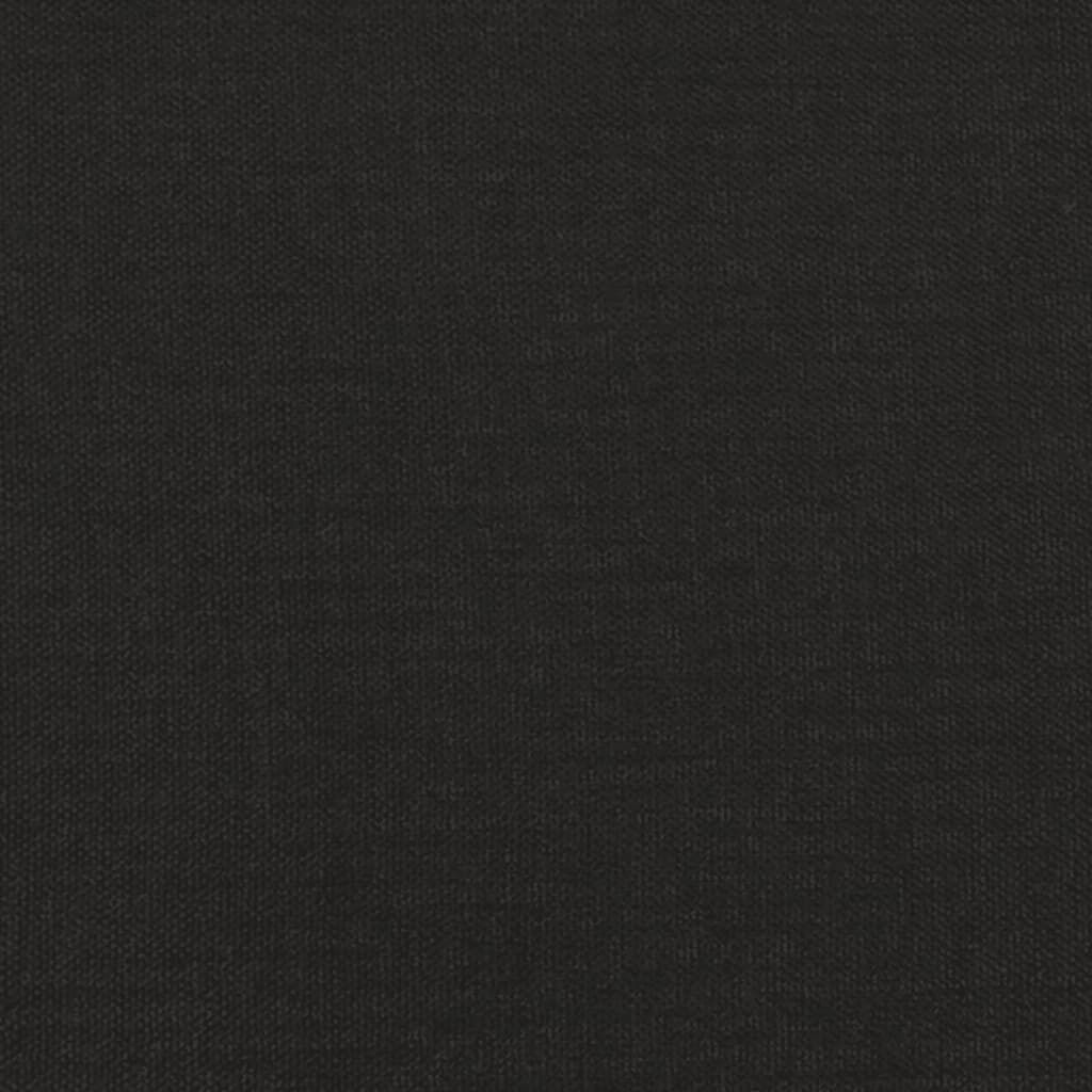 vidaXL Taburet, negru, 45x29,5x35 cm, textil & piele ecologică