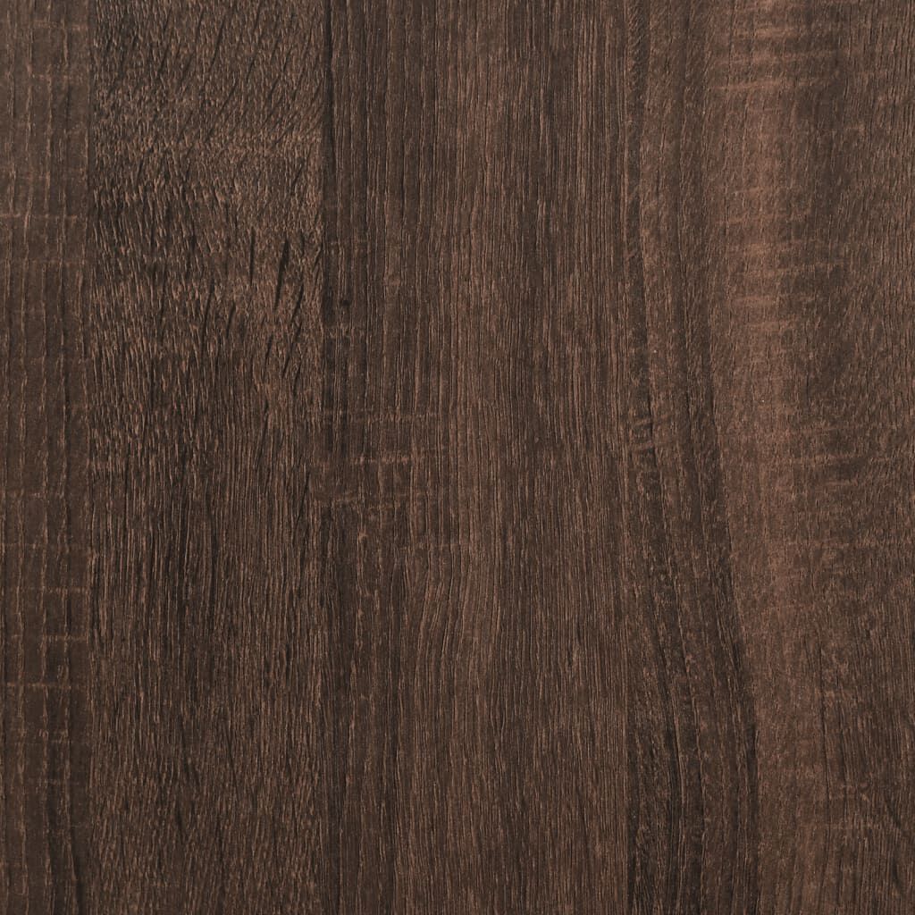 vidaXL Raft brutărie, stejar maro, 90x40x84 cm, lemn prelucrat/metal