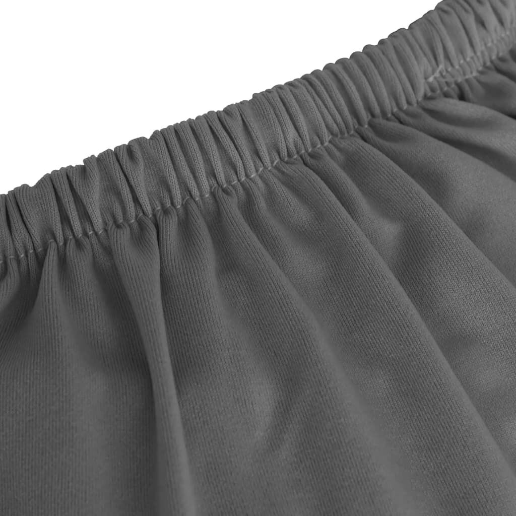 vidaXL Husă elastică pentru canapea 4 locuri poliester jersey antracit