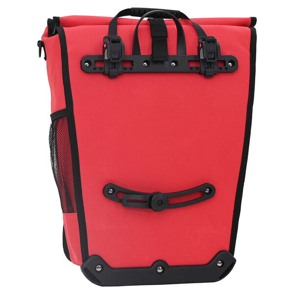 vidaXL Geanta de bicicletă pentru rack de pannier 20 L Roșie 34x16x59 cm