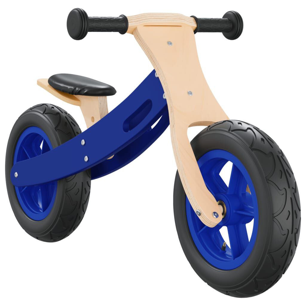 vidaXL Bicicletă echilibru de copii, cauciucuri pneumatice, albastru