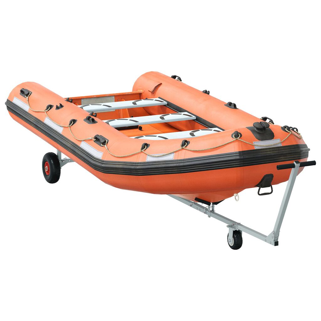 vidaXL Remorcă barcă cu 3 roți, pliabilă și ajustabilă, 160 kg din oțel