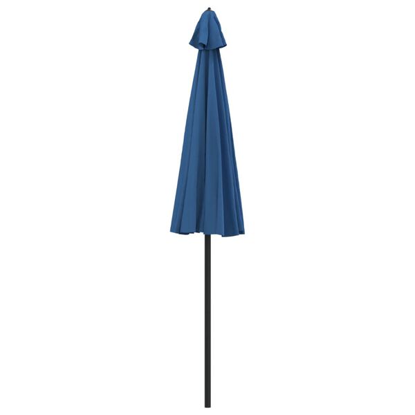 vidaXL Umbrelă de soare de exterior, stâlp aluminiu, azuriu, 270 cm