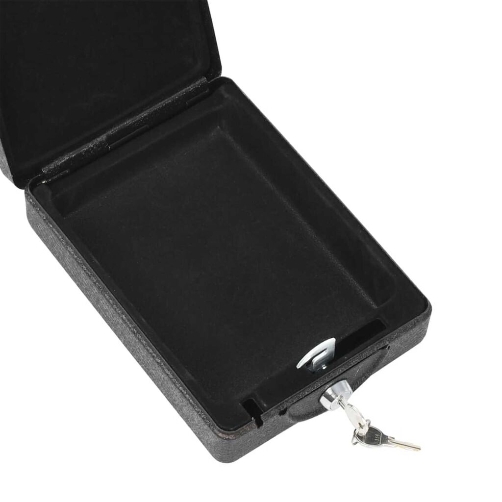 vidaXL Seif de Securitate Negru Metal Mic Încuietori