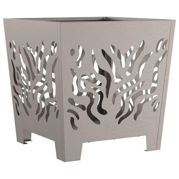 vidaXL Vatră de foc pătrată, 40x40x40 cm, oțel corten