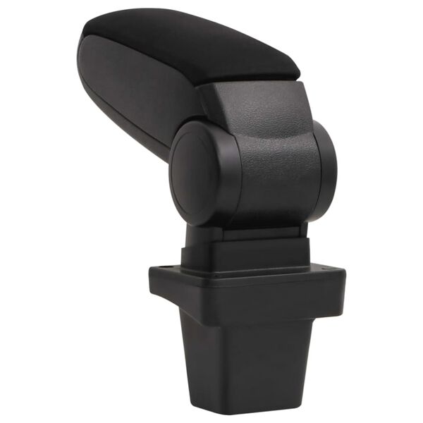 vidaXL Cotieră auto, negru, 14x33x(32-48,5) cm ABS