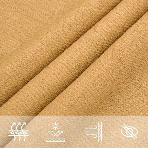 vidaXL Pânză parasolar, nisipiu dreptunghiular 2x2,5 m, HDPE, 160 g/m²