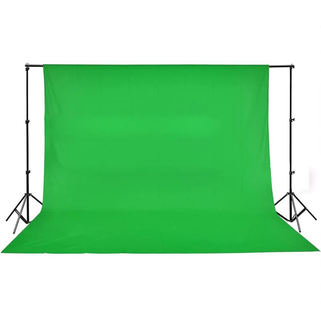 vidaXL Kit studio foto cu set de lămpi și fundal