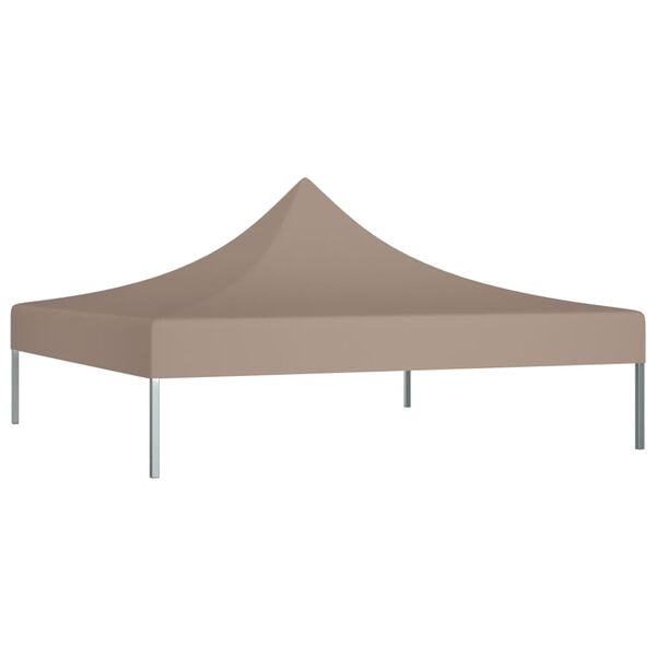 vidaXL Acoperiș pentru cort de petrecere, gri taupe, 2 x 2 m, 270 g/m²