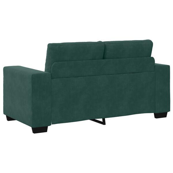 Canapea Loveseat vidaXL Verde Închis 120 cm Catifea