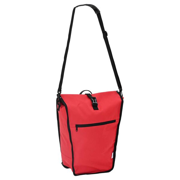 vidaXL Geanta de bicicletă pentru rack de pannier 20 L Roșie 34x16x59 cm