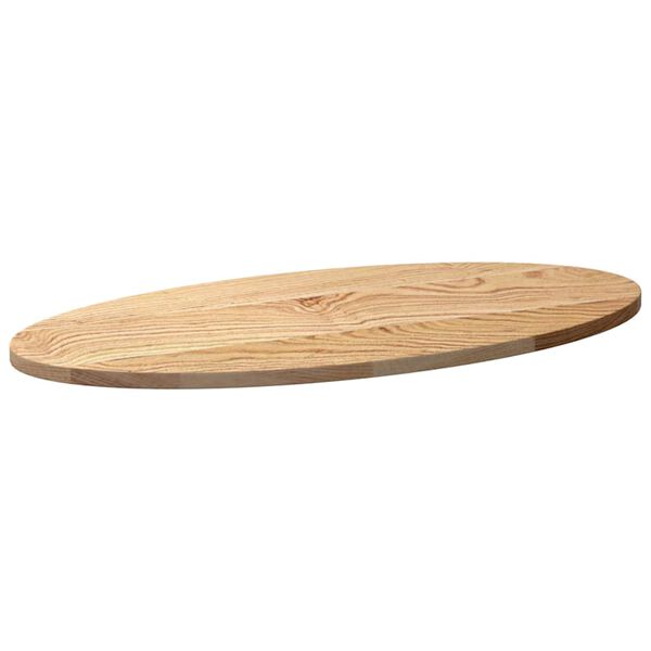 vidaXL Blat de masă 80x40x2 cm lemn masiv de stejar oval