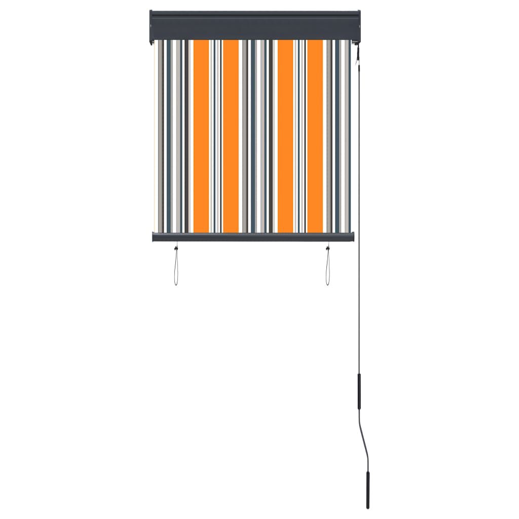 vidaXL Jaluzea tip rulou de exterior, galben și albastru, 60 x 250 cm